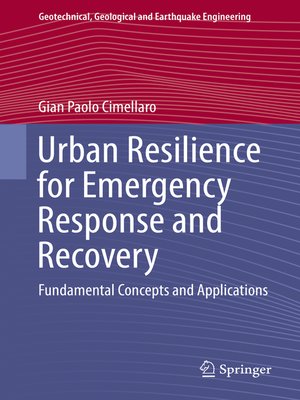 cover image of Urban Resilience for Emergency Response and Recovery